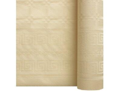 NAPPE ROULEAU EN PAPIER DAMASSÉ 25M LARGEUR 1,20 M, IVOIRE