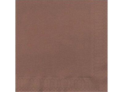 SERVIETTES EN PAPIER OUATE DOUBLE POINT, 2 PLIS, 38X38 CM, CHOCOLAT X900