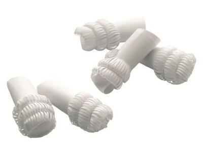 PAPILLOTES EN PAPIER BLANCHES "MOUTON/VOLAILLE" " Ø 14 MM X100