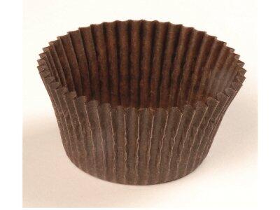 CAISSETTES PÂTISSIÈRES N°1201F70 Ø 70H20 MM BRUNES X1000