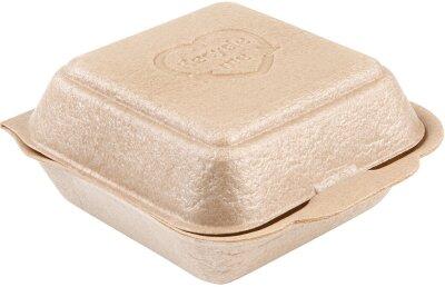 BOÎTES À BURGER EN PPE AVEC COUVERCLE ARTICULÉ 13,4 X 12,7 HAUTEUR 6,8 CM X375
