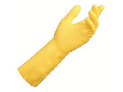 GANTS LATEX JAUNE 30 CM TAILLE 7/8