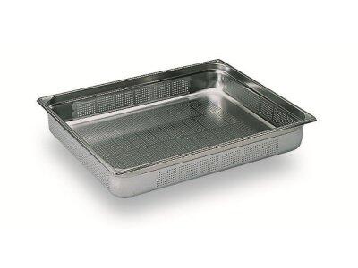 BAC GASTRONORME PERFORÉ SANS ANSE GN 2/1 PROFONDEUR 6.5 CM