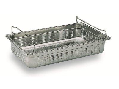 BAC GASTRONORME PERFORÉ AVEC ANSES PANIER GN 1/1 15 CM