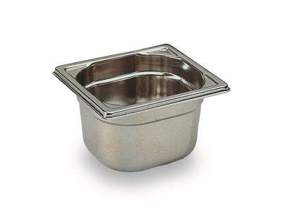BAC GASTRONORME PLEIN SANS ANSE GN 1/6 PROFONDEUR 6.5 CM