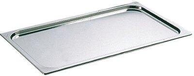 COUVERCLE INOX SANS POIGNÉE GN 1/9 BAC GASTRONORME SANS ANSE