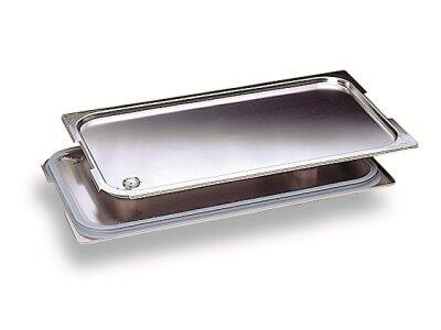 COUVERCLE INOX ÉTANCHE GN 1/1 BAC GASTRONORMEANSES FIXES OU ESCAMOTABLES