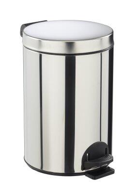 POUBELLE A PEDALE SANELIA 14L INOX BRILLANT AISI 304 (18/10)
