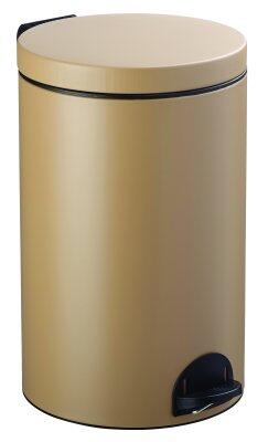 POUBELLE A PEDALE SANELIA  20L  BEIGE GRIS 1019 MAT TEXTURE