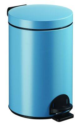POUBELLE A PEDALE SANELIA  14L  BLEU 5024 MAT LISSE