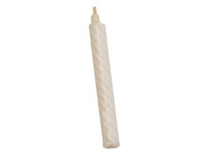 BOUGIES TORSADÉES FINES Ø 6 H60 MM BLANCHES X100