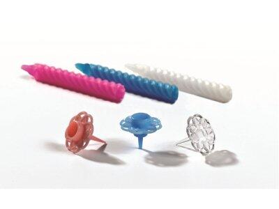 BOBÈCHES COULEURS ASSORTIES POUR BOUGIES Ø 6 MM X100