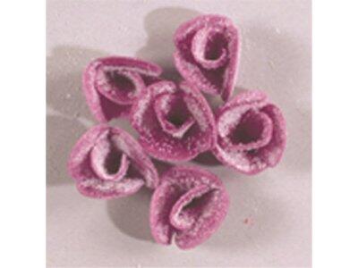 DÉCORS EN PAIN AZYME, VIOLETTES CRISTALLISÉES Ø 20 MM X100