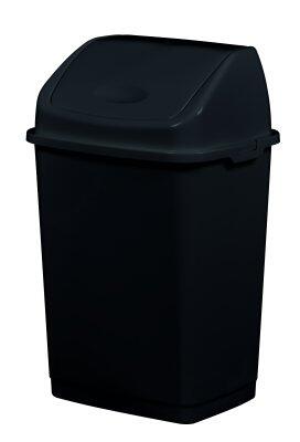 POUBELLE 18L PLAST. RECYCLE COUVERCLE BASCUL. CLAP GREEN NR
