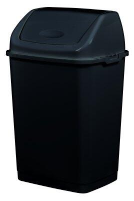 POUBELLE 35L PLAST. RECYCLE COUVERCLE BASCUL. CLAP GREEN NR