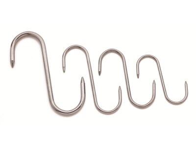 ESSES DE BOUCHERIE INOX 2 POINTES 8 CM DIAMÈTRE 4 MM X10