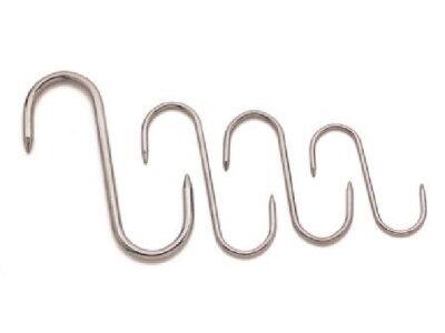 ESSES DE BOUCHERIE INOX 2 POINTES 16 CM DIAMÈTRE 6 MM X10