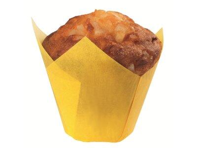 CAISSETTES DE CUISSON TULICUP EN PAPIER INGRAISSABLE ASSORTIES VIOLET/ROSE/ROUGE/ORANGE/VERT Ø 35 H60 MM X300