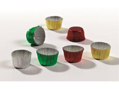 CAISSETTES ALUMINIUM POUR CHOCOLATS N3 Ø 23 MM OR X1000