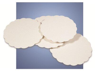RONDS FESTONNÉS EN CARTON BLANC Ø 270 MM X250
