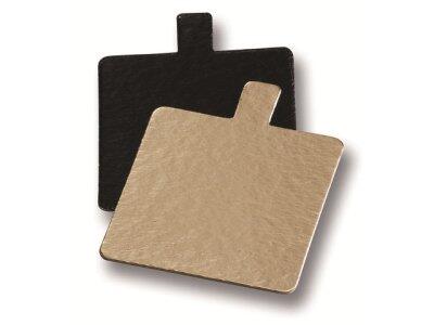 MINI-CARTONS RÉVERSIBLESS OR NOIRLANGUETTE  CARRÉS 80X80MM X200