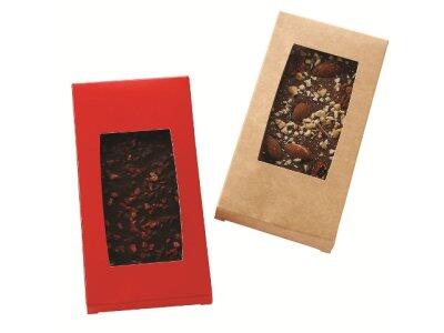 SACHETS TABLETTE NEUTRES CARTON FENÊTRE 80X160MM COULEUR KRAFT X50
