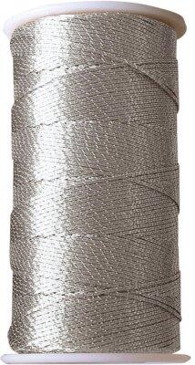 BOBINE 250 M DE FIL POLYESTER MÉTALLISÉ ARGENT