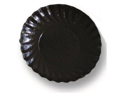 COUPELLES À GÂTEAU EN CARTON FESTONNÉES NOIR OR Ø 90 MM X2000