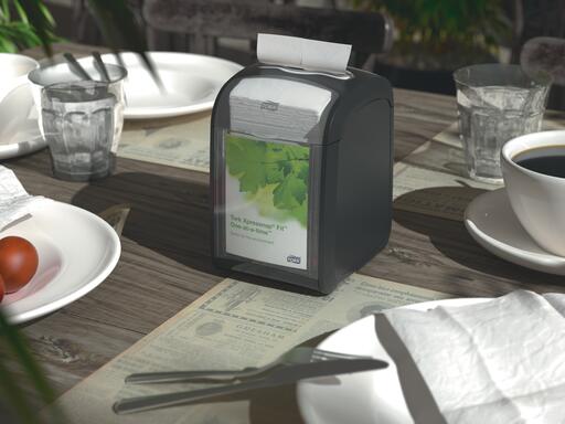 DISTRIBUTEUR SERVIETTE POUR TABLE TORK XPRESSNAP FIT® N14 NOIR - 4